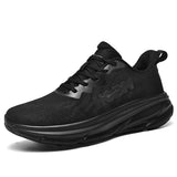 Running Shoes Men's Casual Sneakers Cushioning Basic Walking Outdoor Sports Lightweight MartLion black 36 