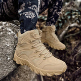 Military Boots Men's Outdoor Combat Ankle Tactical Anti-Slip Motocycle Climbing Hiking Shoes MartLion   