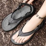 Men's simple casual sandals summer outdoor  beach shoes male walking slippers MartLion   