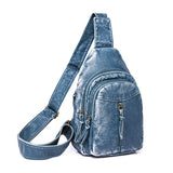  Women Chest Bags Multiple Pockets Messenger Designer Soft PU Leather Shoulder Crossbody Mart Lion - Mart Lion