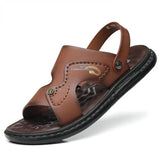 Beach Holiday Men Sandals Summer Cushion Sandals Male Casual Sport Outdoor Light Sandals Men MartLion 7807 Brown 43