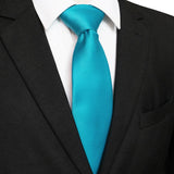 Classic 8cm ties Men's Solid Color Necktie pink Red yellow Satin Ties Wedding Party Tie Gift MartLion 016  