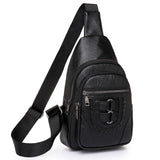 Women Chest Shoulder Crossbody Bags Female PU Leather Purse Wallet Ladies Messenger Pack Designer Mart Lion Black 18cm6cm31cm 