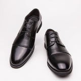 Classic Italian Style Career Office Leather Shoes Pointy Toe Wedding Dress Shoes Men MartLion   