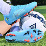 Men's Football Boots Breathable Indoor Soccer Shoes Children's Tf Sneakers Mart Lion   
