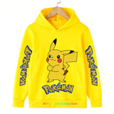 Kawaii Pokemon Hoodie Kids Clothes Girls Clothing Baby Boys Clothes Autumn Warm Pikachu Sweatshirt Children Tops MartLion The picture color 9 140 