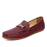 Classic Loafers Shoes Men's Flat Casual Leather Slip-on Driving Mocasines Hombre MartLion jiuhong 8917 38 CHINA