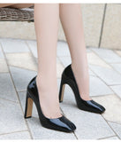 Female Patent Leather Pumps Square Toe Spring Summer Women Shoes Elegant Square High Heels Thick Mart Lion   