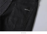 Men's Stretch Regular Fit Jeans  Casual Classic  Denim Trousers Male Black Blue Gray Pants MartLion   