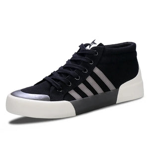 Green High-Top Canvas Shoes Men's Winter Sneakers Warm Fur Shoes Lace-up Casual Sneaker Man MartLion