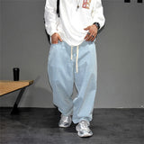 Streetwear Light Blue Baggy Jeans Man Pants Vintage Denim Trousers MartLion   