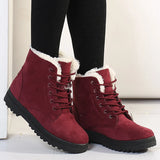 Women's Boots Snow Soft Shoes Woman Platform Ladies Shoes Casual Mid Women's High Boots Flat Winter Girls Boots MartLion