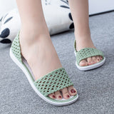 Women Beach Sandals Summer Candy Color Shoes Peep Toe Stappy Valentine Rainbow Clogs Jelly Flats Mart Lion 1zh6023-lvse 5 