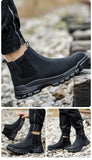 anti scalding labor shoes work protection boots Steel toe cap sneakers men's leather work waterproof safety MartLion   