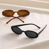 Oval Rectangle Sunglasses Ladies Summer Beach Glasses Trendy Vintage Eyewear Men's Women's Travel Shades MartLion   