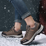 Leather Men's Sneakers Winter Waterproof Boots Outdoor Warm Boot Autumn Sneakers Hiking Non-slip On Ice Rubber Shoes Mart Lion   