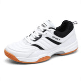 men's tennis shoes Breathable and antiskid track and field shoes Women's outdoor training MartLion White 38 
