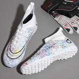 Football Boots Men's Futsal Soccer Shoes Centipede Kids Sneaker Studded Soccer Cleats Mart Lion see chart 3 38 