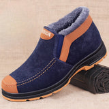 Men's Cotton Shoes Winter Snow Boots Plush Thickened Warm Walking MartLion   