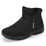 Men's Boots Snow Fur Man Shoes Cotton Shoes Keep Warm Boots Male Platform Sneakers Winter Men's Work Shoes Footwear