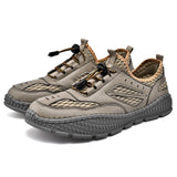 Men's Sneakers Mesh Breathable Casual Walking shoes Lightweight Summer Mesh Sole Hole Mart Lion Khaki 38 