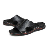 Men's Slides Slippers Summer Outside Men Sandals Breathable Classics Beach Slipper Flip Flop Anti-slip Casual Mens Shoes MartLion