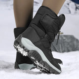 Winter Women Ankle Boots Keep Warm Women's Snow Boots Outdoor Slip on Platform Women's Hiking Boots Thickened Plush Women Boots MartLion