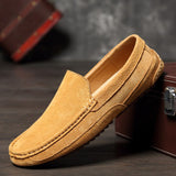 Suede Leather Men's Loafers Luxury Casual Shoes Boots Handmade Slipon Driving  Moccasins Zapatos Mart Lion   