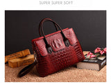 Women Handbag Genuine Leather Bags Crocodile Luxury Handbags Designer Crossbody Female Retro Tote Handbags Mart Lion   