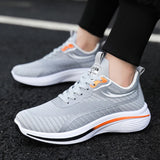 Men's sports leisure tower mesh surface wear resistant breathable non-slip thick sole ultra-light running shoes MartLion   