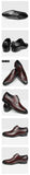 Luxury Men's Dress Shoes Derby Brogue Social Office Crocodile Pattern Lace Up Carved Handmade Comfort Rubber Bottom Footwear MartLion   