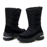 Women's Boots Anti-slip Waterproof Winter Snow Outdoor Thick Bottom Winter Shoes Thick Plush Medium Platform MartLion   