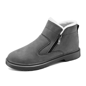Classic Casual Snow Boots Non-slip Warm Cotton Shoes Men's Outdoor Walking Shoes Sneakers MartLion GRAY 39 