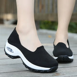 Platform Shoes Sneakers Women Running Breathable Mesh Slip-On Sports MartLion   