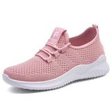 Sport Running Shoes Women Air Mesh Breathable Walking Sneakers Casual Femme MartLion Pink 37 