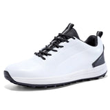 Golf Shoes Men's Breathable Golf Sneakers Light Weight Golfers Footwears Anti Slip Walking Sneakers MartLion BaiHei-5 40 
