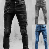 Plus Size Straight Jeans Man Pants  Summer Boyfriend Jeans Streetwear Skinny MartLion   