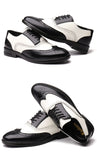 Men's Formal Brogue Shoes Luxury Dress Oxford Designer Casual Leather Mart Lion   
