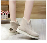 Winter Boots with Plush Women In Anti Slip Platform Wedges Warm Shoes Fur Snow Ankle Mart Lion   