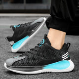 Fujeak Breathable Men's Tennis Shoes Casual Soft Sneakers Lightweight Outdoor Non-slip Running Mart Lion   