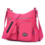 Luxury Handbags Women Bags Designer Waterproof Nylon Cloth Crossbody Large Capacity Lady Shoulder Tote Mart Lion Rose Red  NB101  
