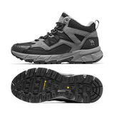 Shoes Women High-top Boots Waterproof Wear-resistant Professional Trekking Men's Autumn MartLion Grey-Men 4.5 