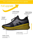 Men's shoes with invisible inner height wear-resistant leather genuine leather sports men's casual MartLion   