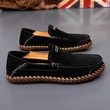 Leather Men Loafers Super Soft Casual Shoes For Men Slip On Male MartLion   