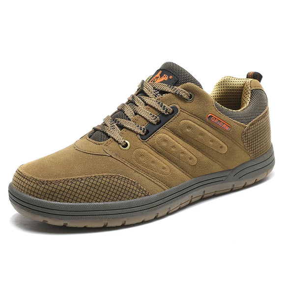 Anti-slip Hiking Shoes Lightweight Outdoor Running Casual Men's Sneakers MartLion Khaki 39 