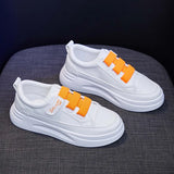 Spring Summer Shoes Women Sneakers Young Ladies Street Casual White Thick Sole MartLion Orange 5.5 