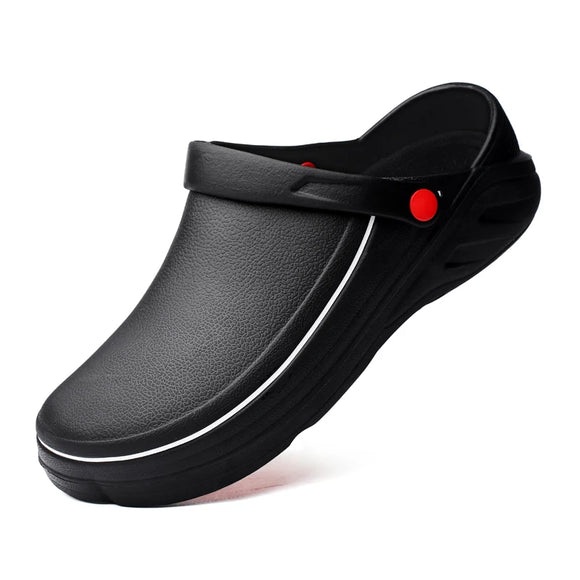 Men's Women Anti-Skid Chef Shoes Clogs Garden Nurse Medical Rubber Sandals Kitchen Working Cooking MartLion   