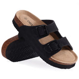 Cork Clogs Sandals Women's Platform Cozy Suede With Arch Support Classic Mule MartLion   