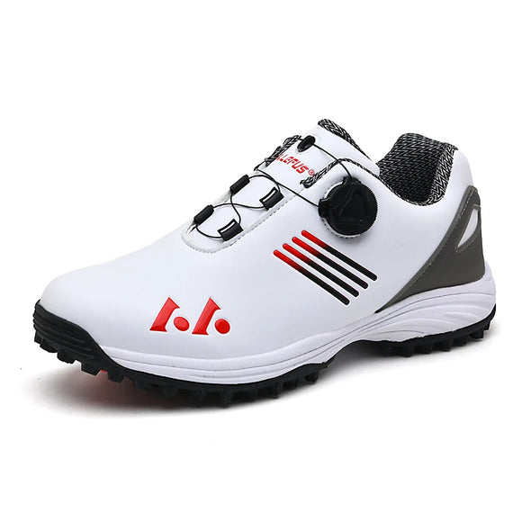Waterproof Golf Shoes Men's Golf Sneakers Outdoor Walking Footwears Anti Slip Athletic MartLion BaiHei-3 39 