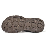 Summer Genuine Leather Sandals For Men's Outdoor Beach Shoes Open Adjustable Designer Lightweight MartLion   